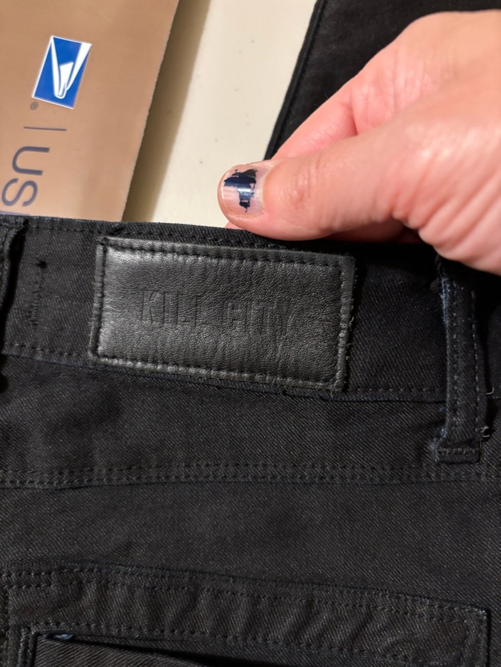 Kill City Women's Black Super Skinny Junkie Jeans Size 27 Front Zip Ankle Grunge - Picture 6 of 13